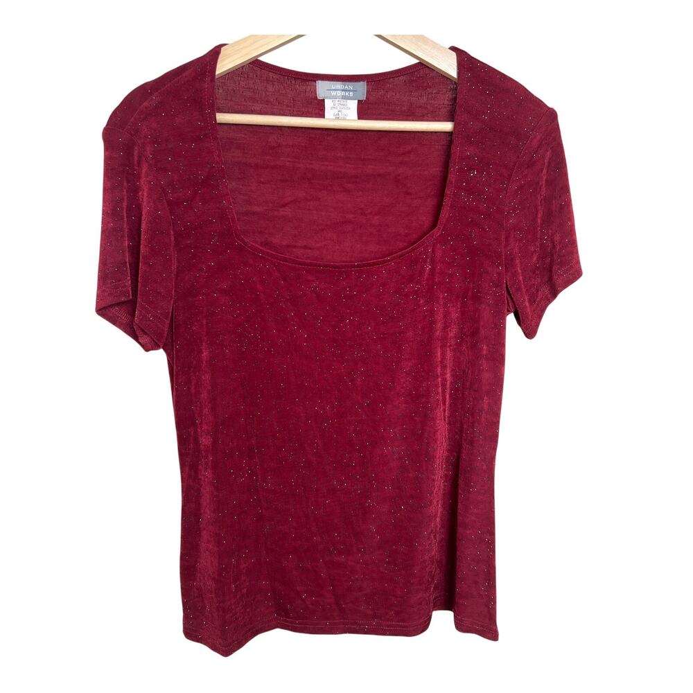 Y2K Urban Works Made In USA Medium Red Top